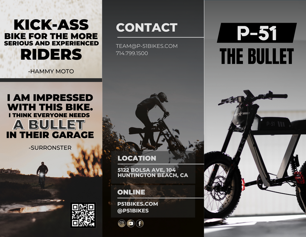 P-51 Electric E-Bike Bike The Bullet Specs