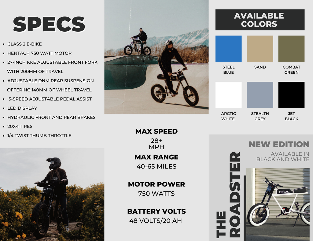 P-51 Electric E-Bike Bike The Bullet Specs