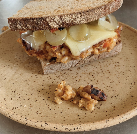 sweet potato pinto bean burger