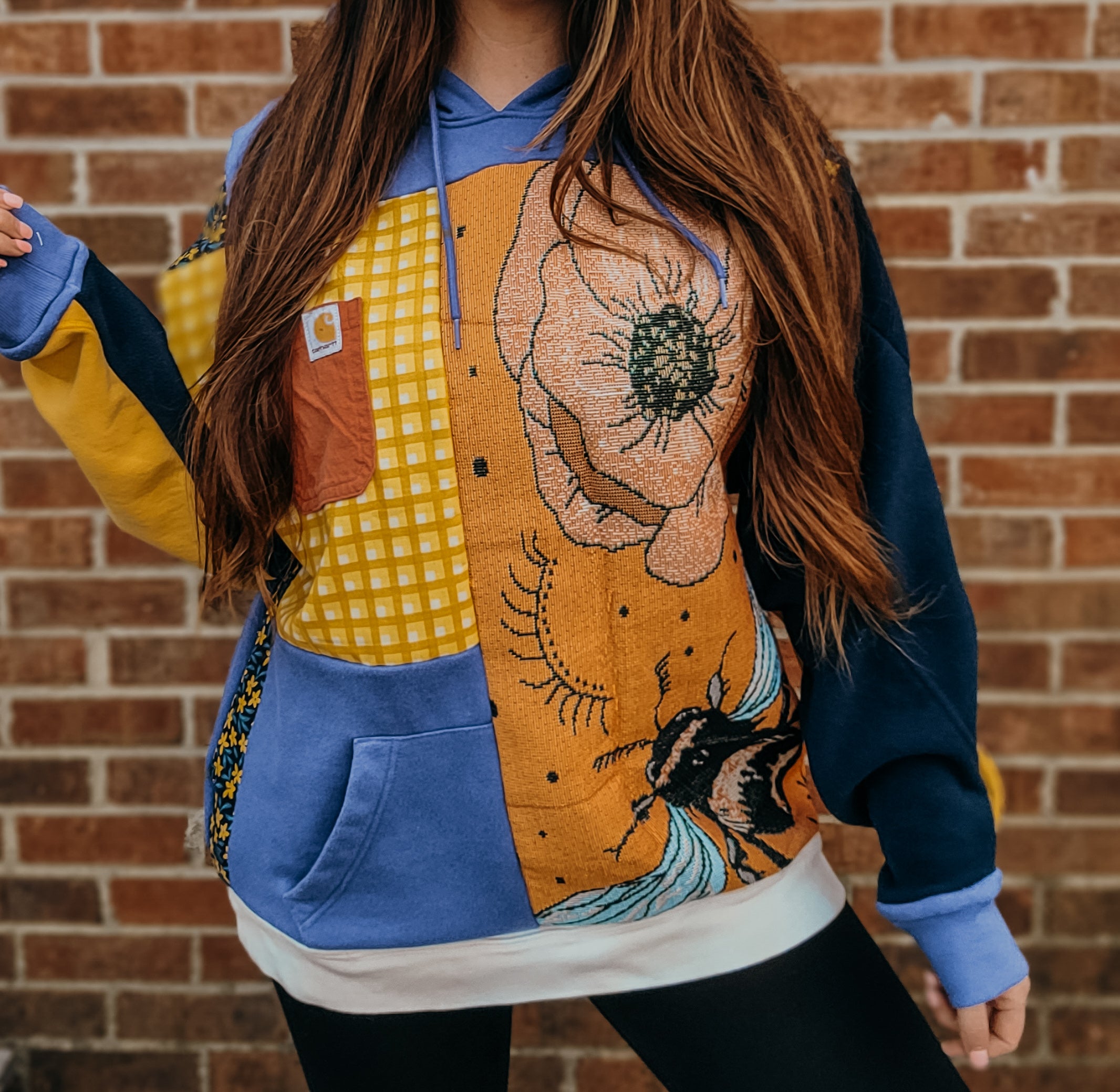 Spring patchwork hoodie carhartt