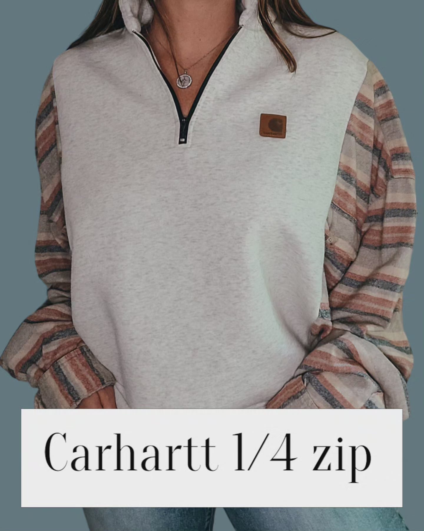 Quarter zip carhartt x flannel