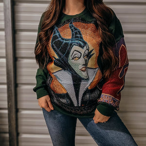 🖤 Maleficent tapestry crewneck - So Fetch Reworks