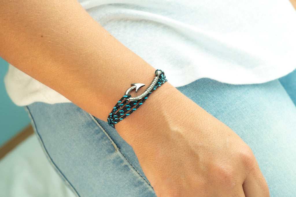 Fishhook Wrap Bracelet - 2mm - Castaway Jewellery Company