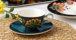 Peacock Gold line Tea Set