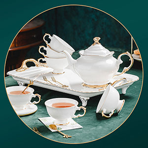 European Lvory Porcelain Tea Set