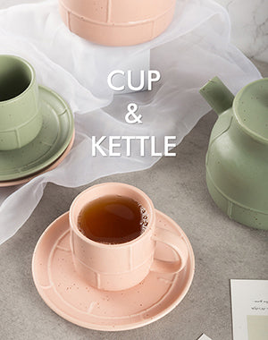 Modern Strip Desigend Ceramic Tea Set