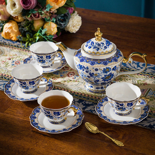 Blue Flowers Bone China Tea Set – Umi Tea Sets