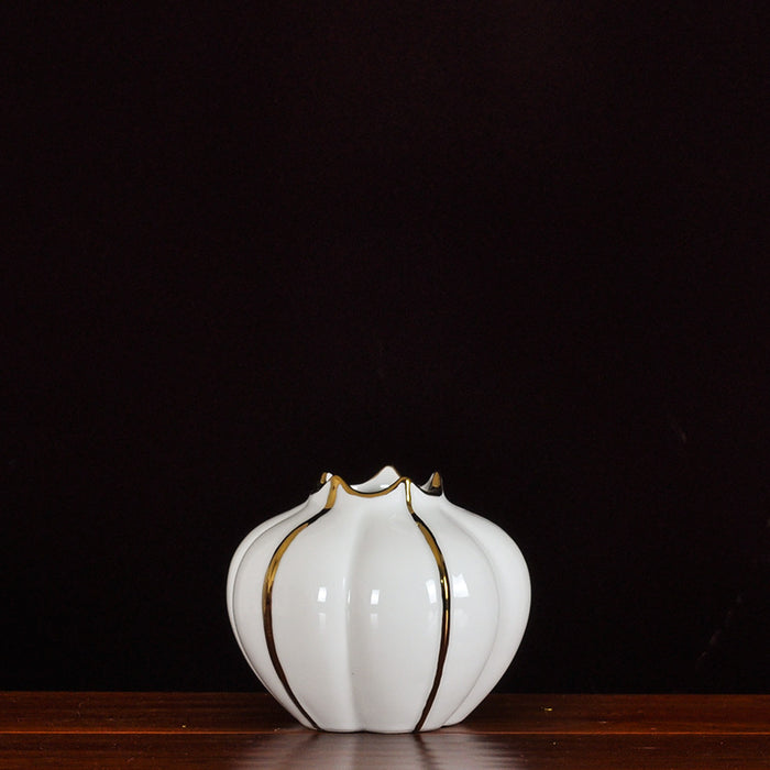 Chinese White Pumpkin Ceramic Vase   SPY0958 1P 700x700 