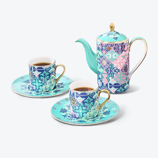 Blue Flowers Bone China Tea Set – Umi Tea Sets