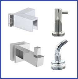 Glass Brackets - Glass Clamps & Support Bars - Sterling Glass Hardware
