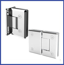 Hinges - Colingwood Series - Heavy Duty Beveled Edge - Sterling Glass Hardware