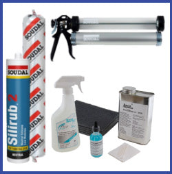 Silicon Adhesive & Accessories - Sterling Glass Hardware