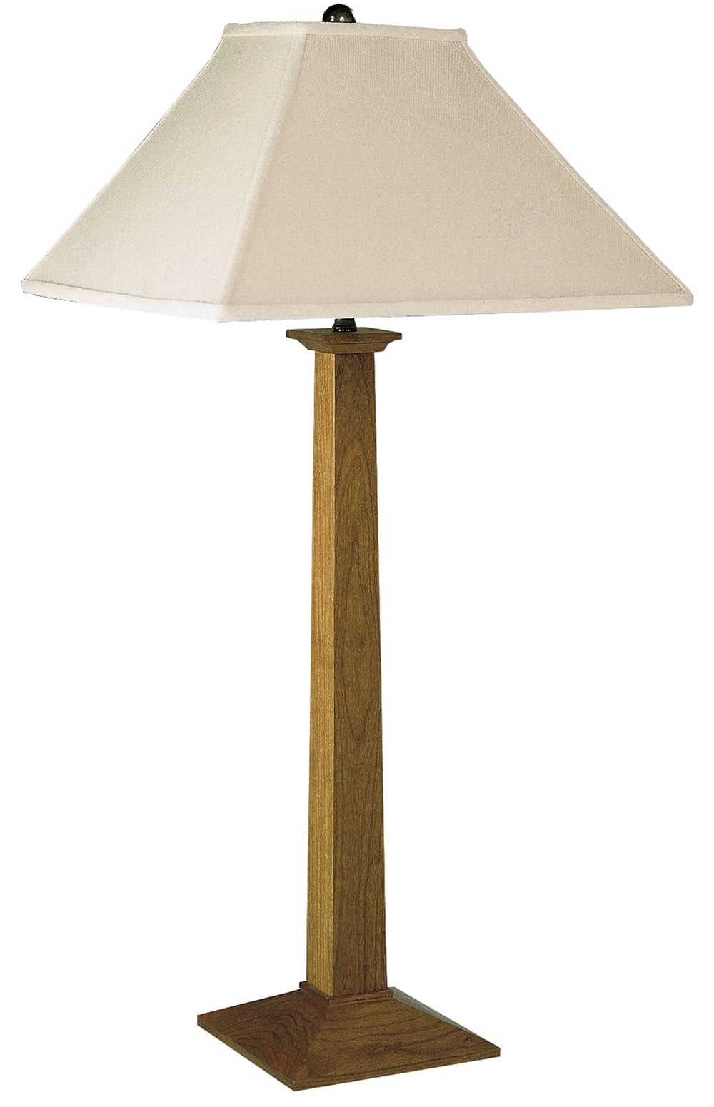 Square Base Table Lamp with Linen Shade - Stickley Furniture | Mattress