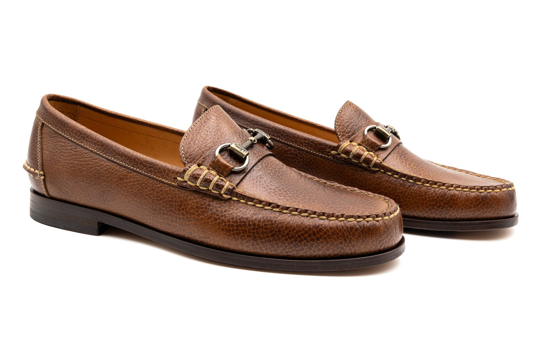 All American Saddle Leather Penny Loafers - Chestnut