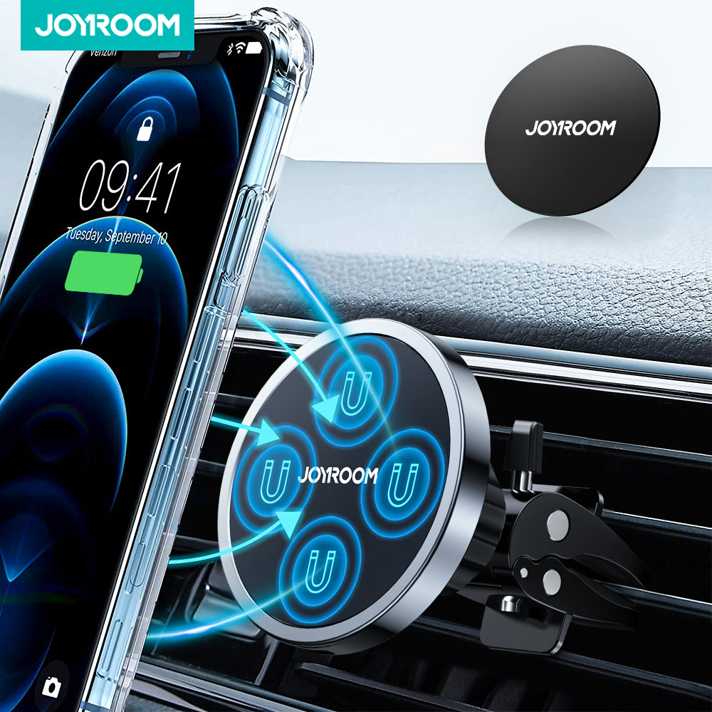 Joyroom Magnetic Car Phone Holder With Wireless Charging