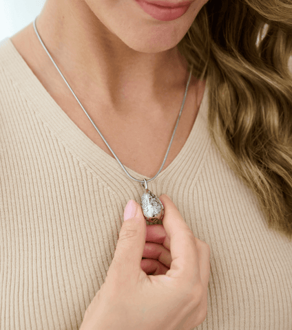 cremation ash necklace