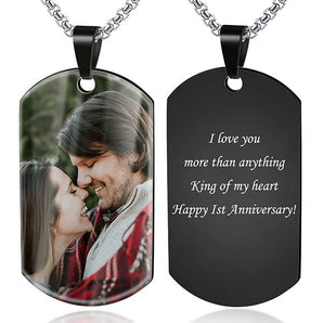 To My Darling - I love you with all my heart - Military Dog Tag