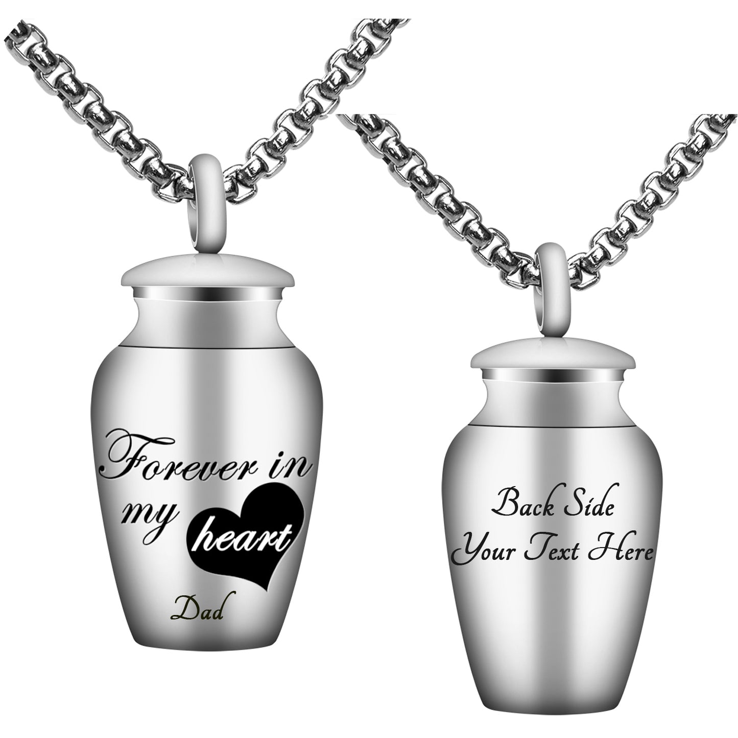 personalized urn necklace