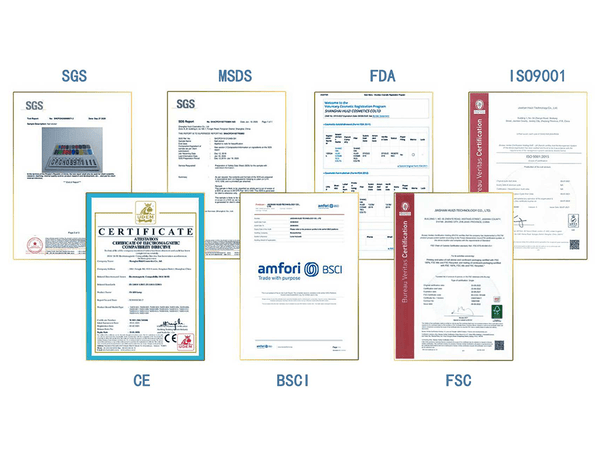 HUIZI Nail Wraps Manufacturer Approved Certifications