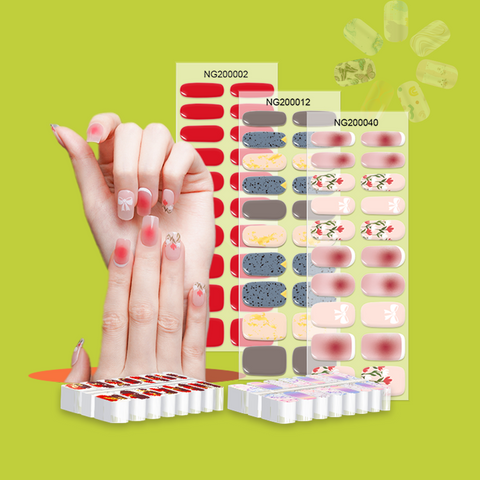 HUIZI custom nail wraps manufacturer custom nail designs & private label nails one-stop