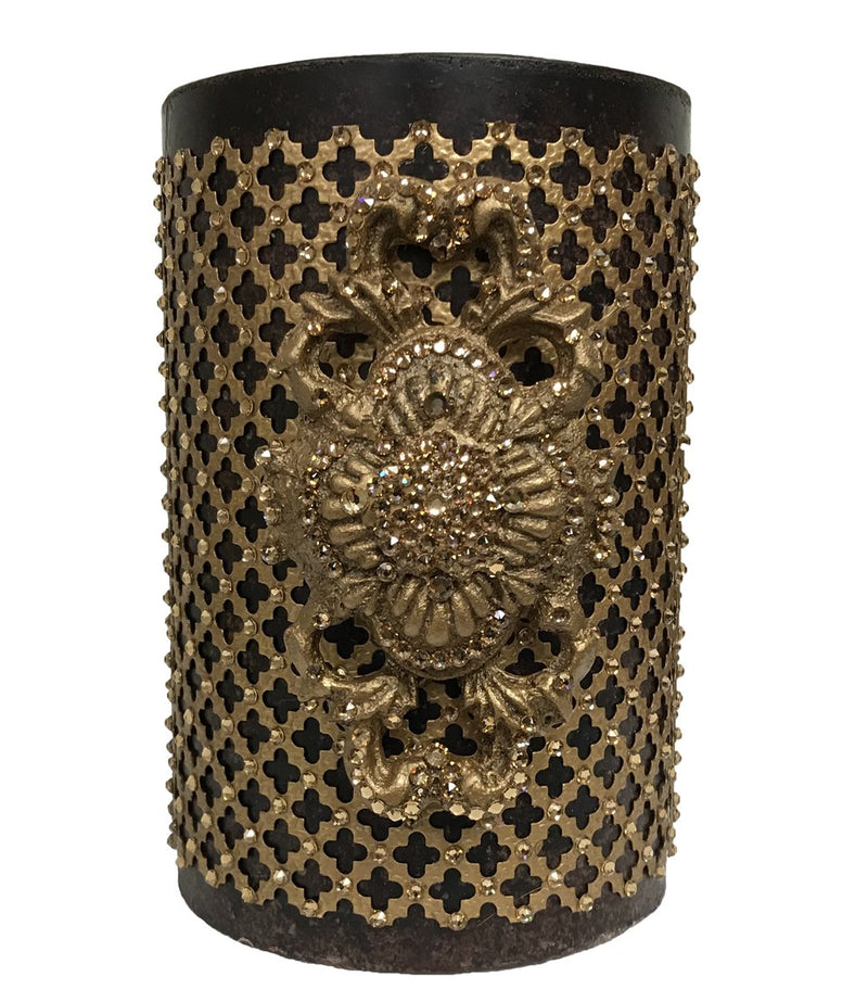 plug pols Portier Decorative Candle 6x9 with Jeweled Mesh and Embellishment – Reilly-Chance  Collection
