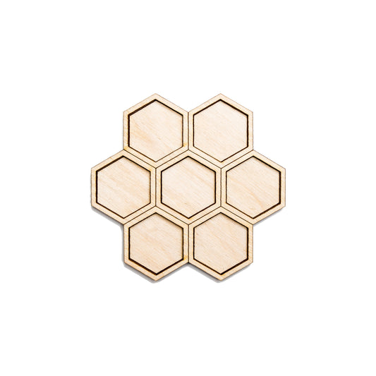 Honeycomb-Two Layer-Stained Wood Cutout-Bee Theme Wood Decor-3D Honeyc –  Your Creatives Inc