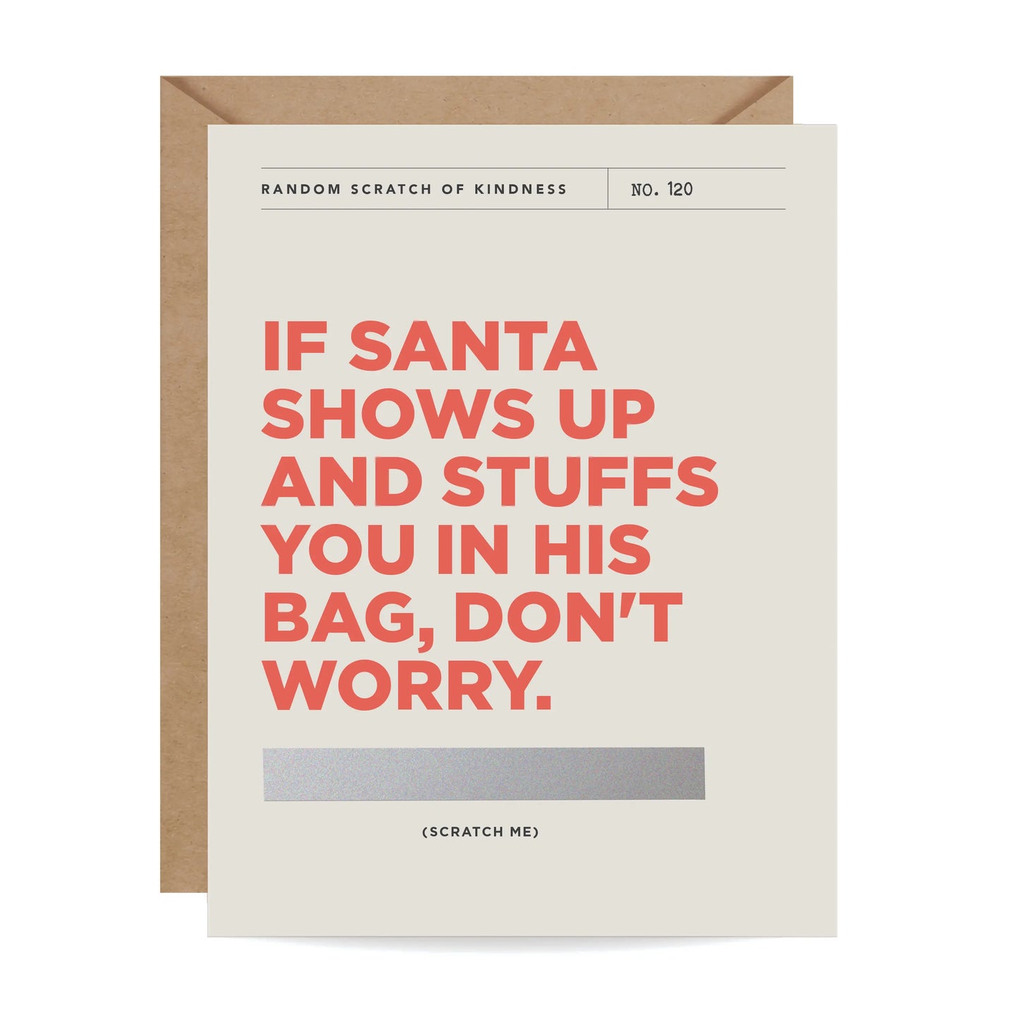 Santa's Bag Scratch-off Holiday Card