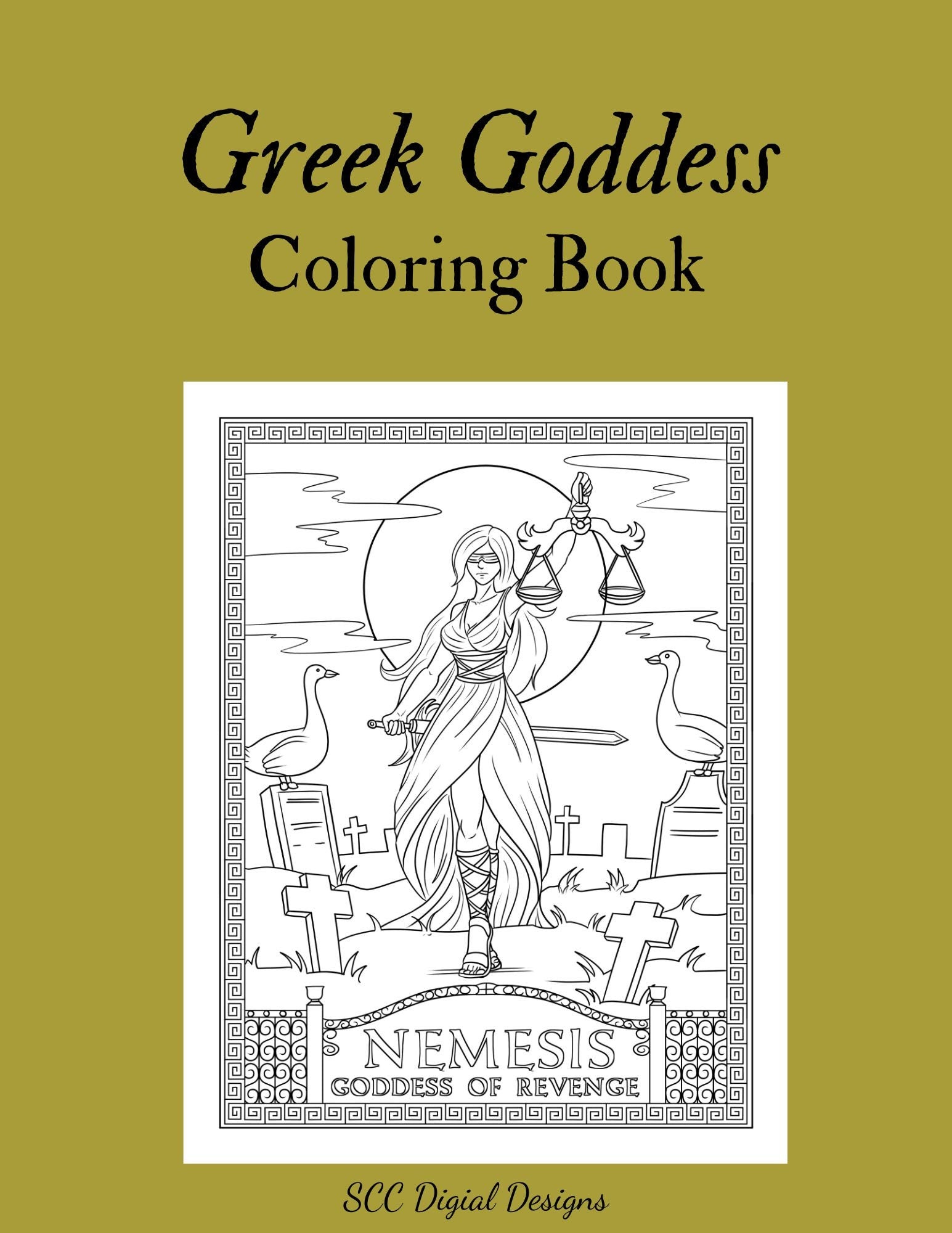 greek goddesses coloring pages