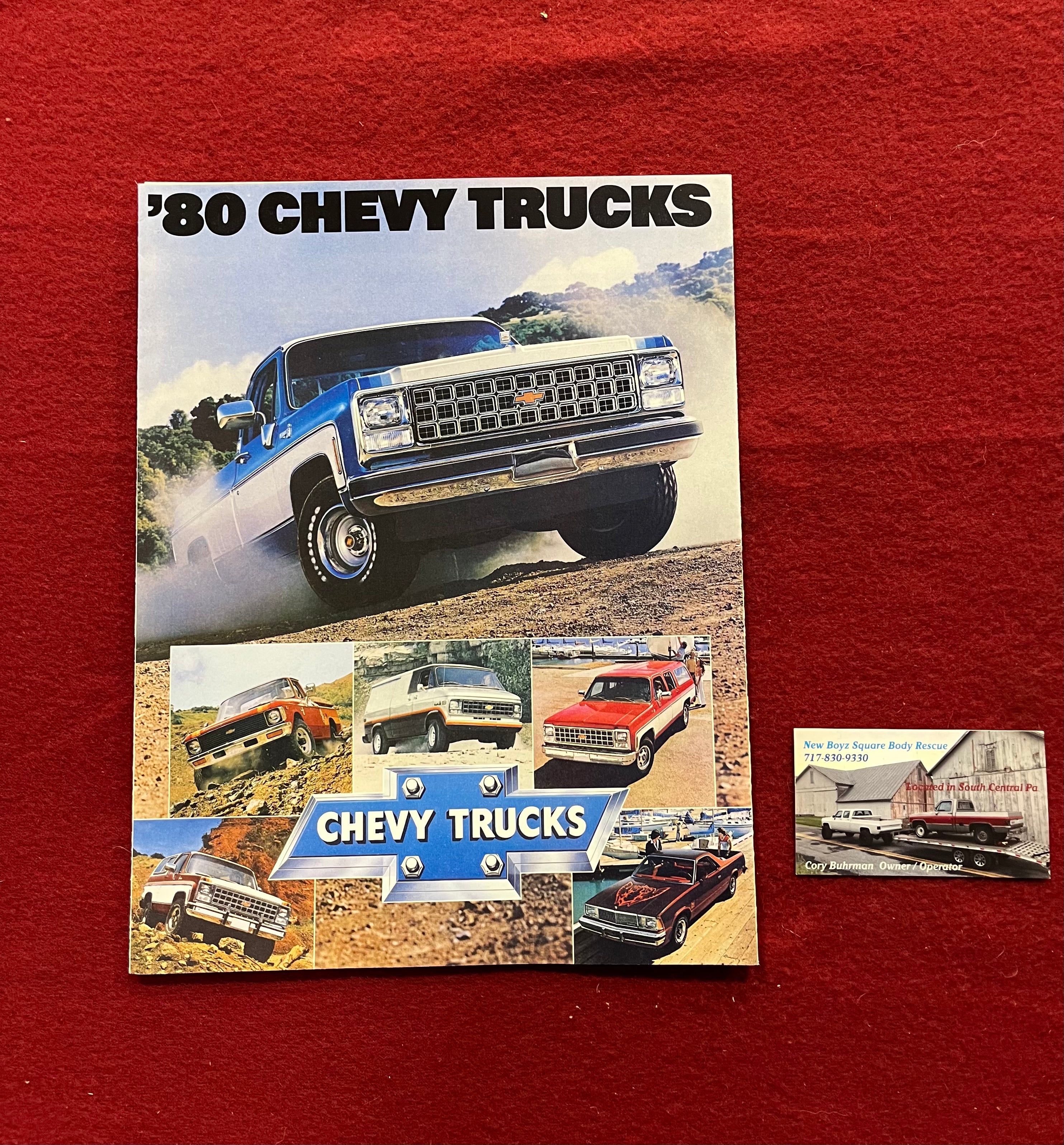Brochure, 1980 Chevy Trucks Dealership Brochure