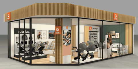 design concept for Stokke Brooklyn Mall store