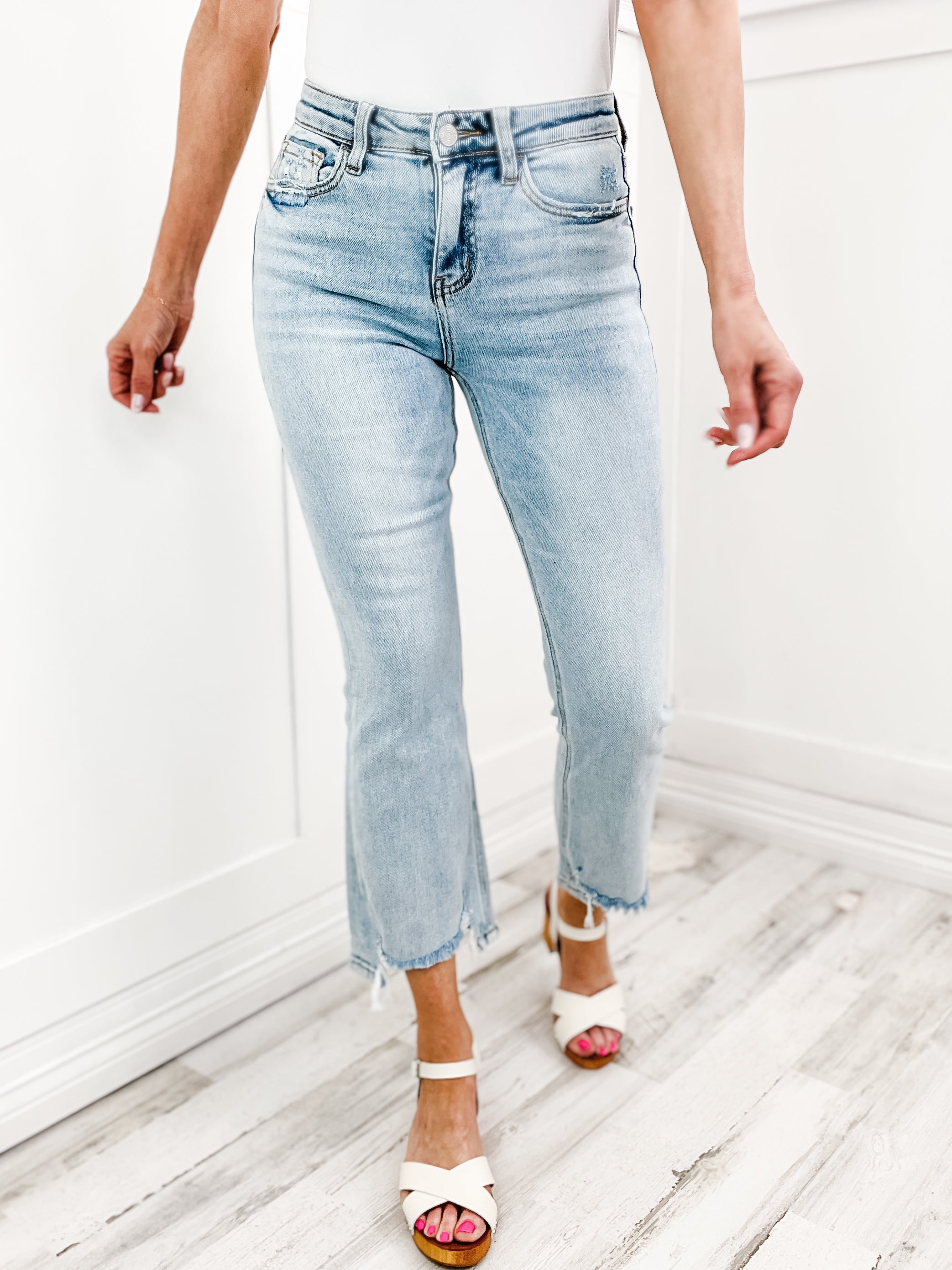 Judy Blue SPRING Hi-Rise Pull-On Denim Joggers with Drawstrings