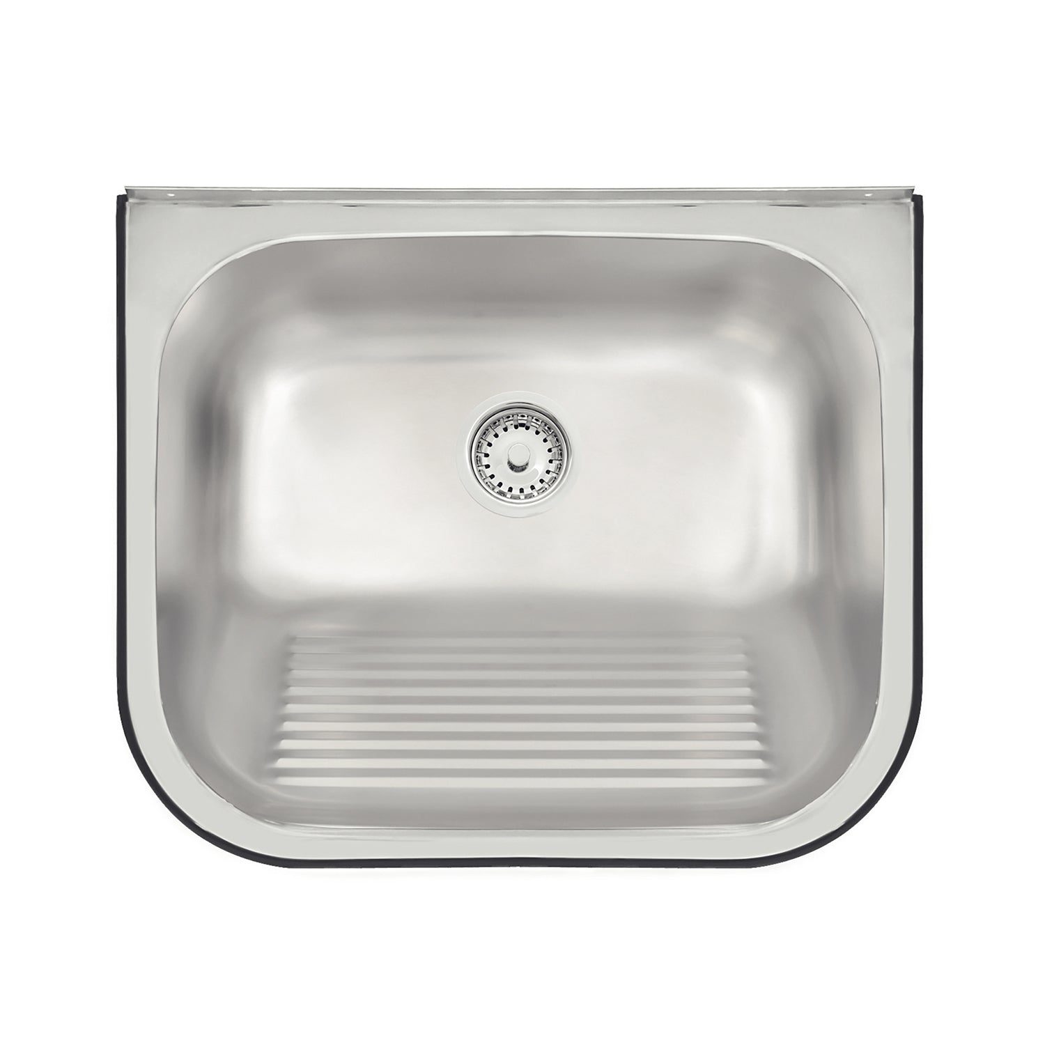 Tarja Lavadero Inox. 50x40x22XSP Satinado Empotrar A la Pared 94401107 -  Ferretera la Fama