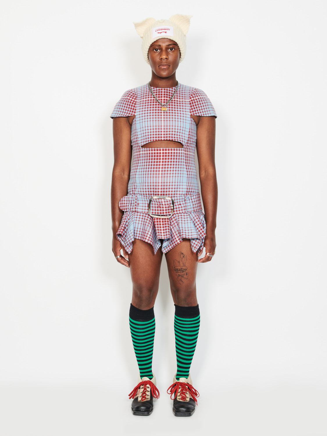 Punk Dresses: tartan pattern streetwear | Charles Jeffrey Loverboy