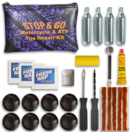 Stop & Go 3002 (6 Pack) Patch/Plug Repair Kit (Inside Out) w/Rubber Ce