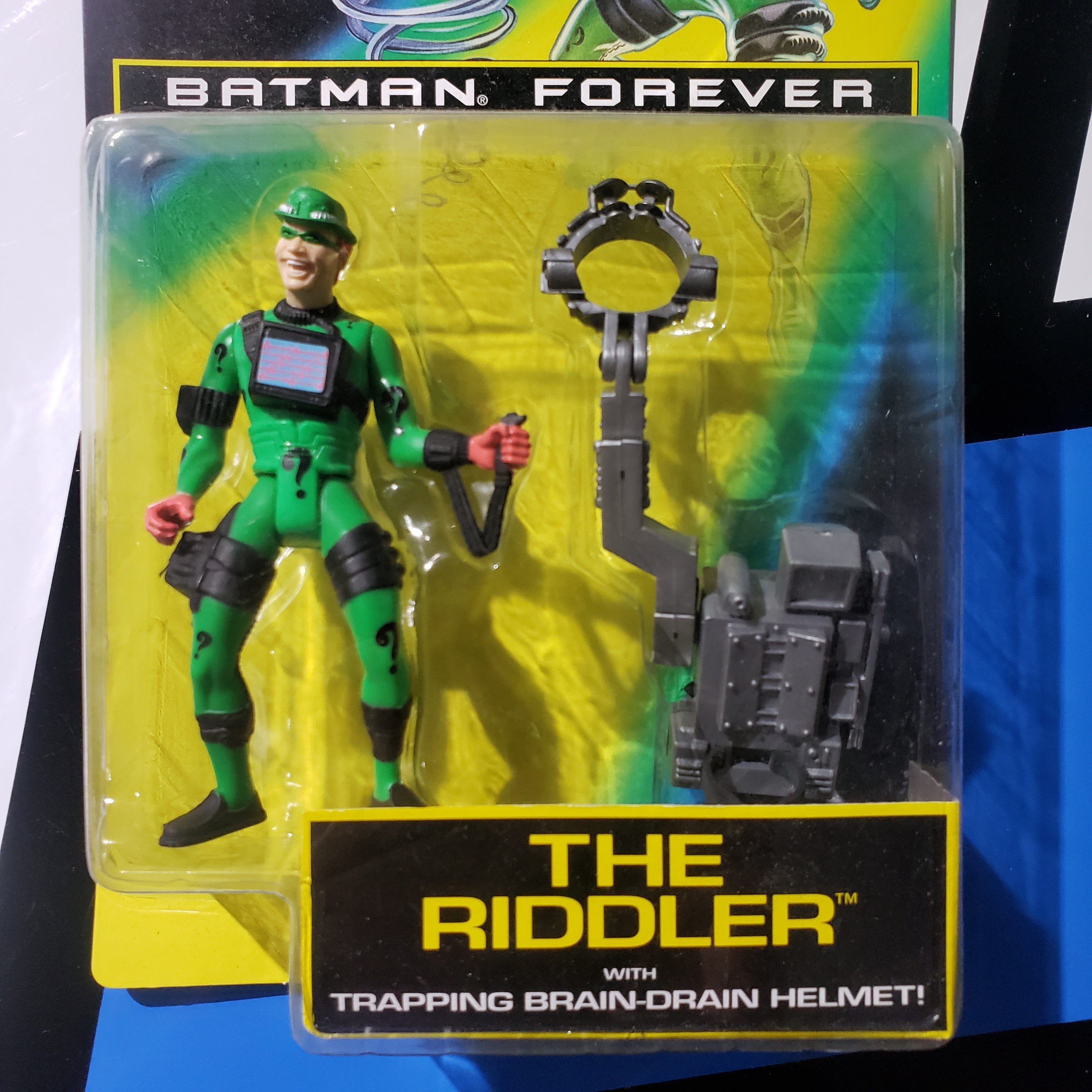 Kenner Batman Forever The Riddler with Trapping Brain Drain Helmet DC –  Farpoint Toys