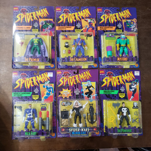 spiderman action figure toybiz lot 