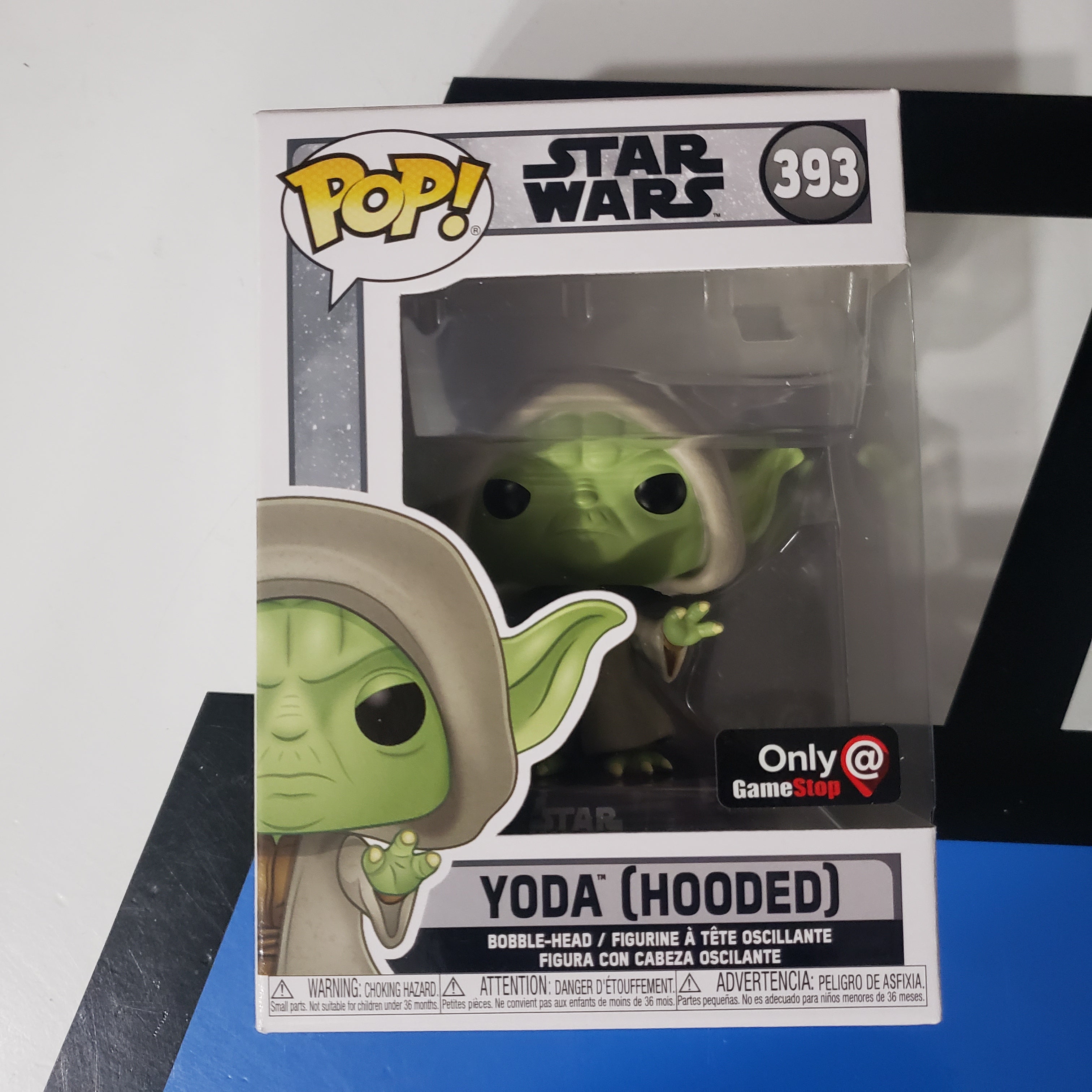 Funko Pop Star Wars 393 Hooded Yoda GameStop Exclusive Vinyl –