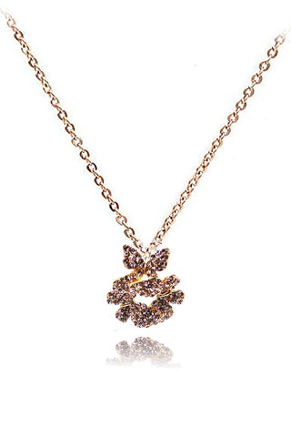 fashion silver crystal necklace