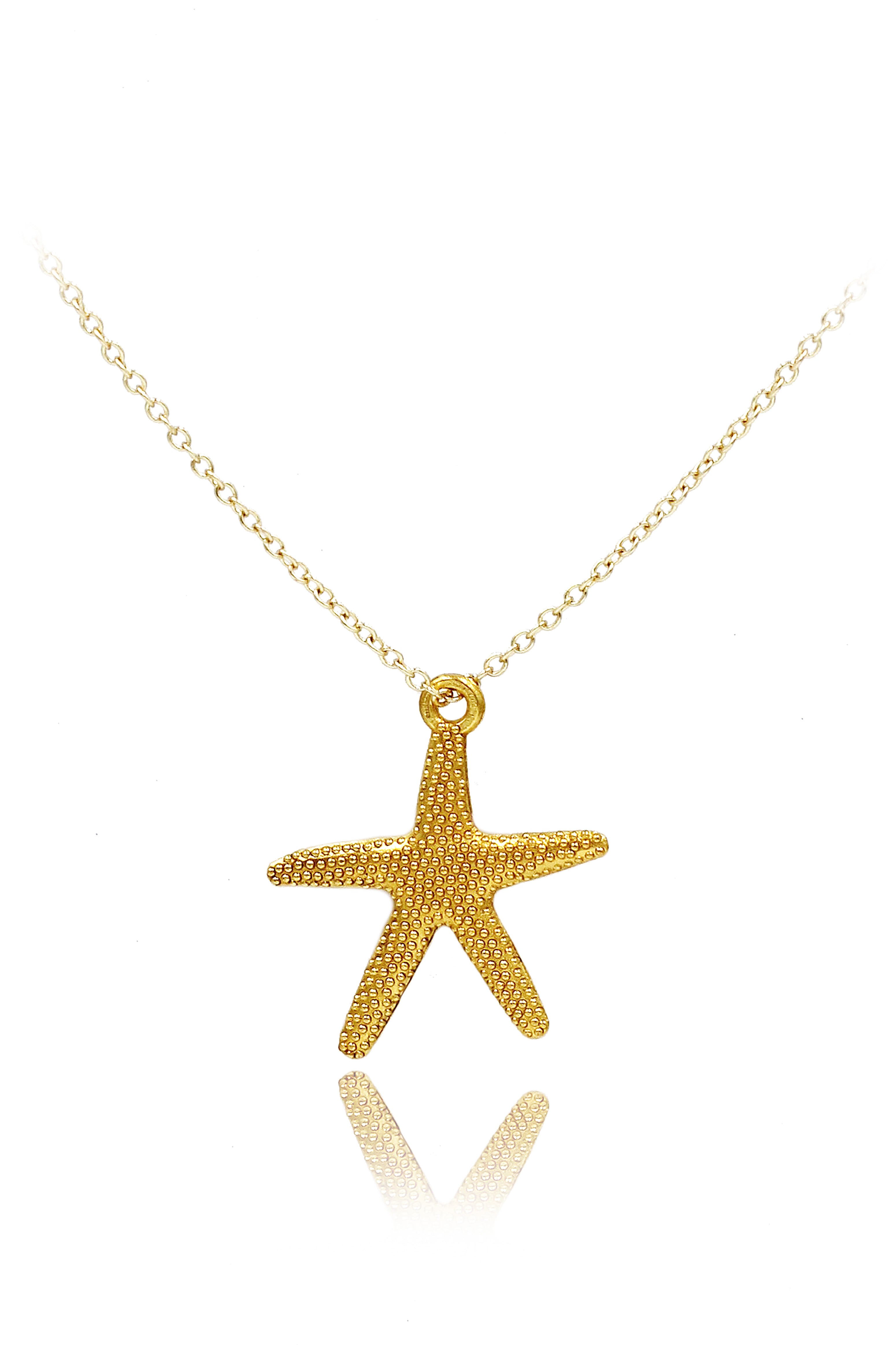 fashion starfish pendant necklace