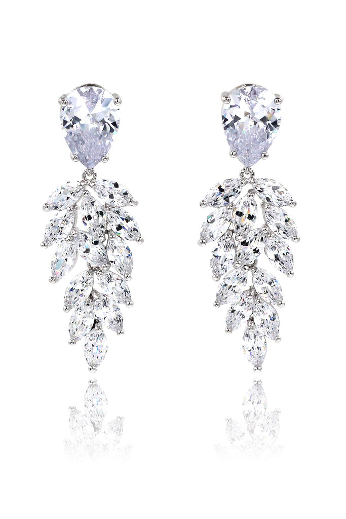 sparkling crystal pendant earrings – Ocean Fashion
