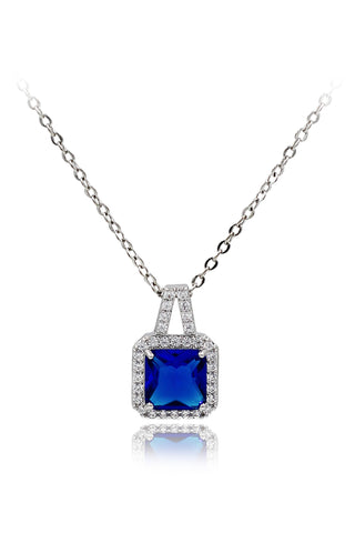 fashion silver crystal necklace