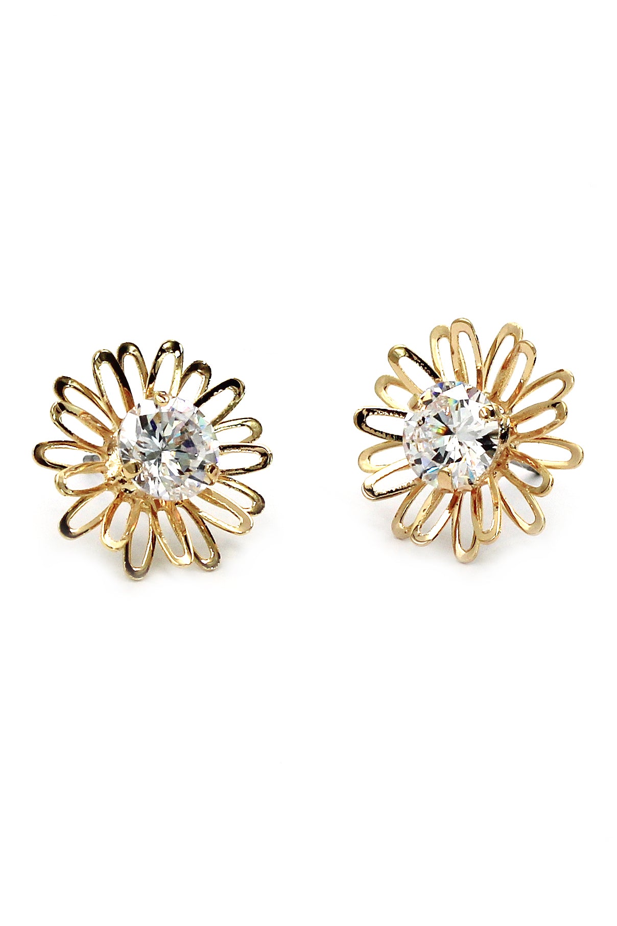 cute daisy crystal earrings – Ocean Fashion