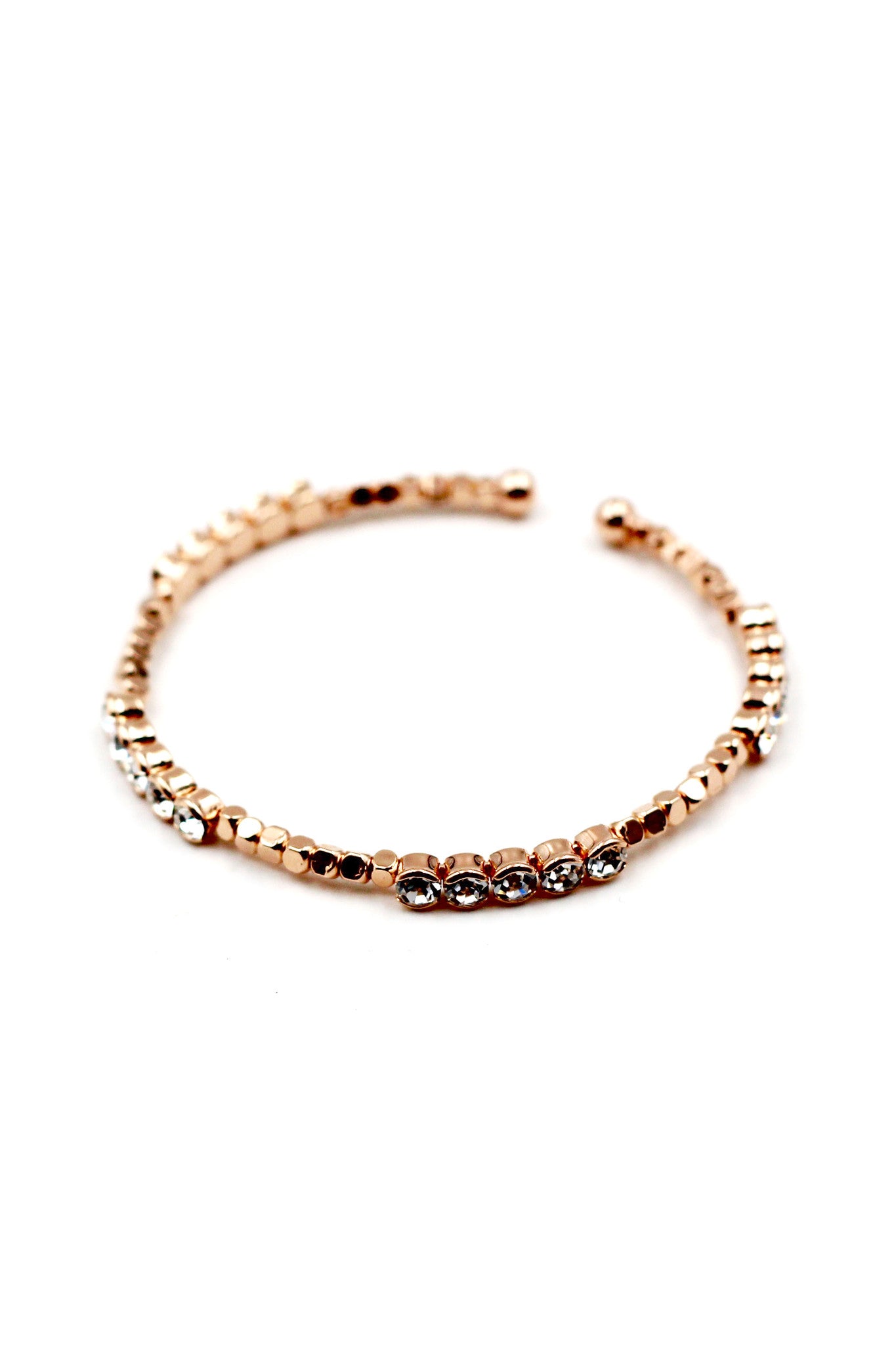 Shiny gold fashion crystal bracelet