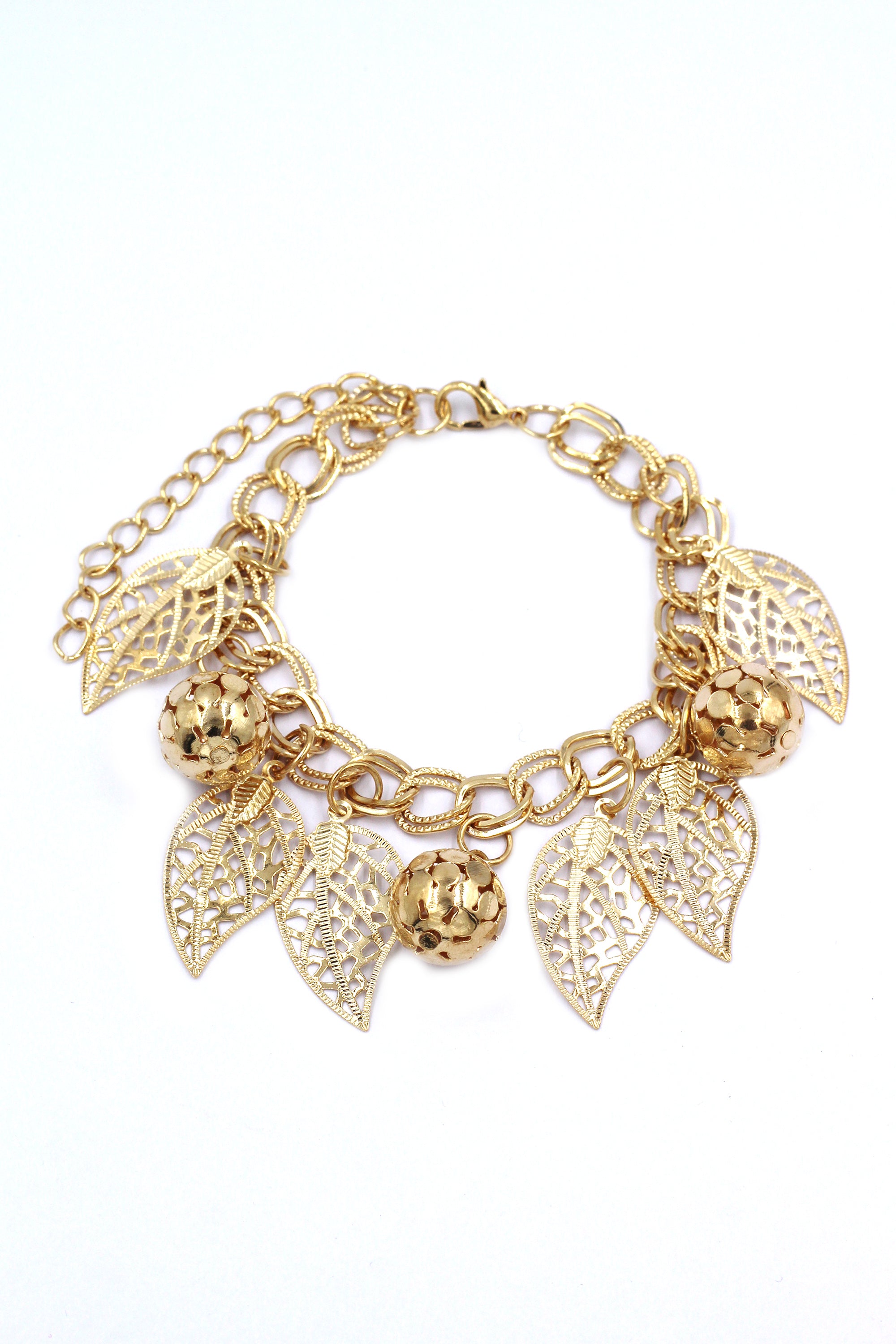 fashion leaf pendant bracelet