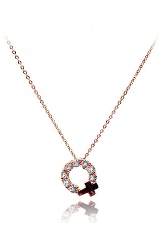 fashion silver crystal necklace