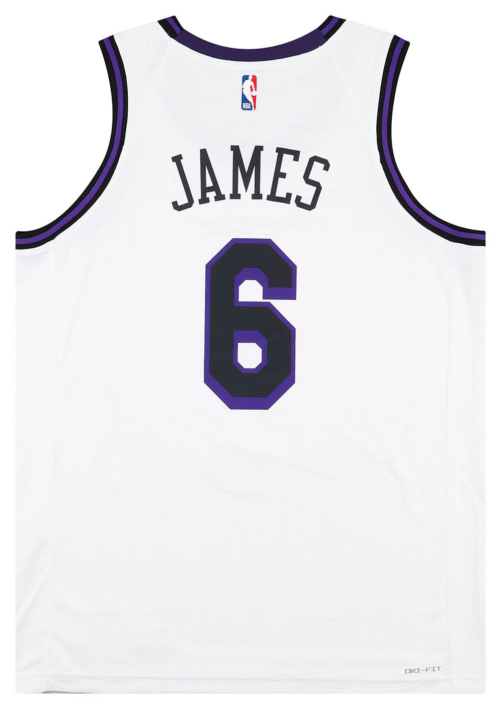 2021-23 LA LAKERS JAMES #6 NIKE SWINGMAN JERSEY (AWAY) S - W/TAGS