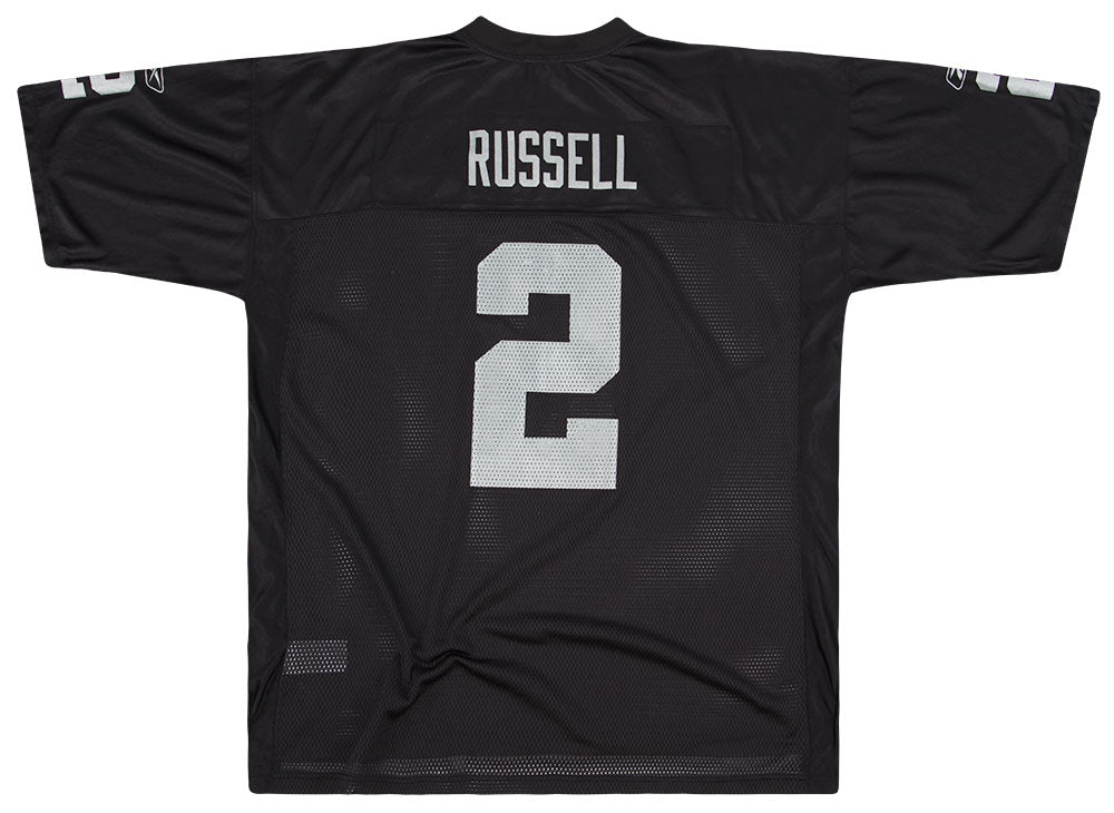 OAKLAND RAIDERS NFL AMERICAN FOOTBALL ORIGINAL SHIRT JERSEY #2 RUSSEL  REEBOK M