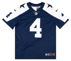 Nike Dallas Cowboys No4 Dak Prescott Navy Blue/White Men's Stitched NFL Elite Split Jersey