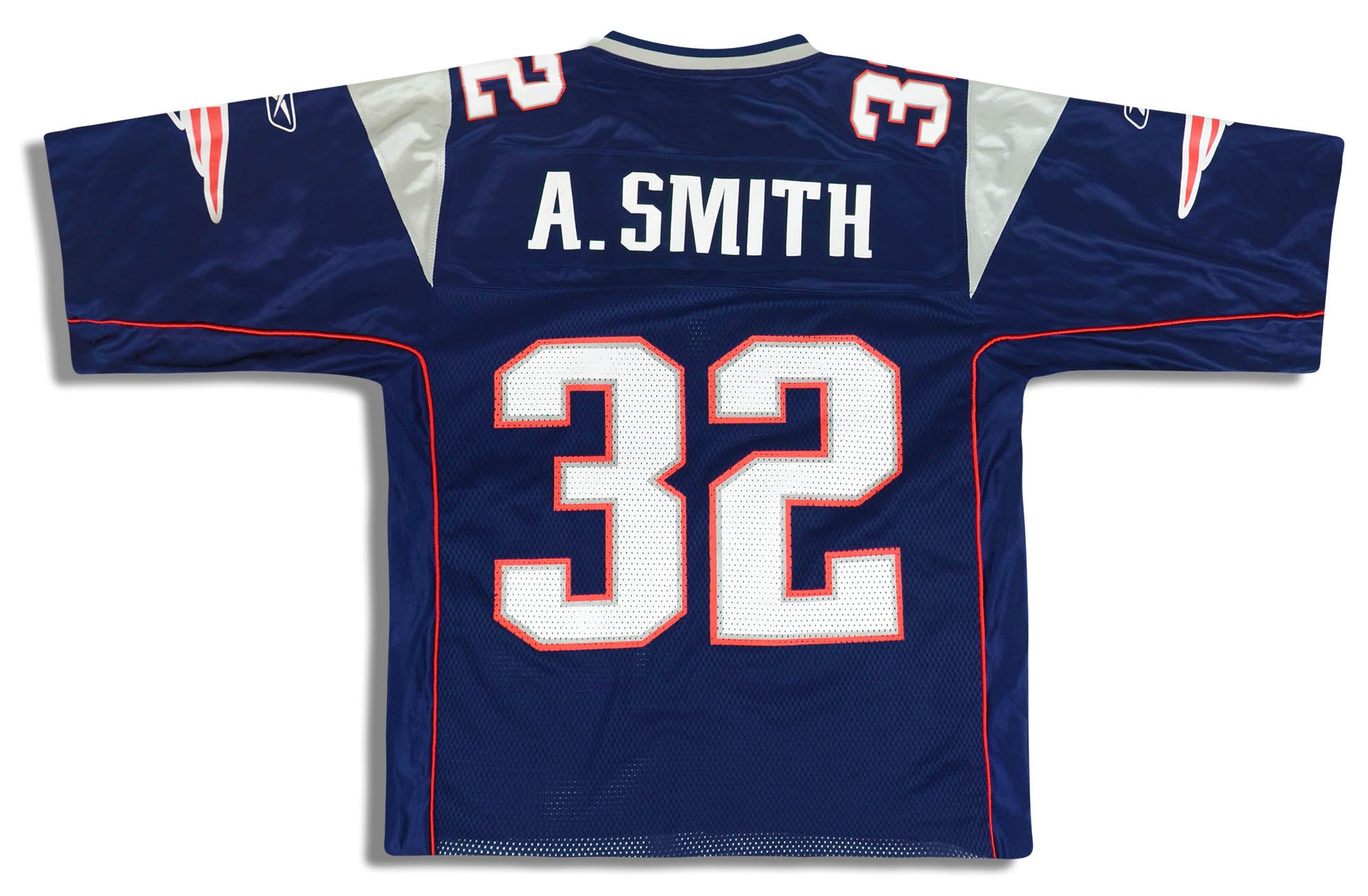 2002-03 NEW ENGLAND PATRIOTS SMITH #32 ON FIELD JERSEY (HOME - American Sports