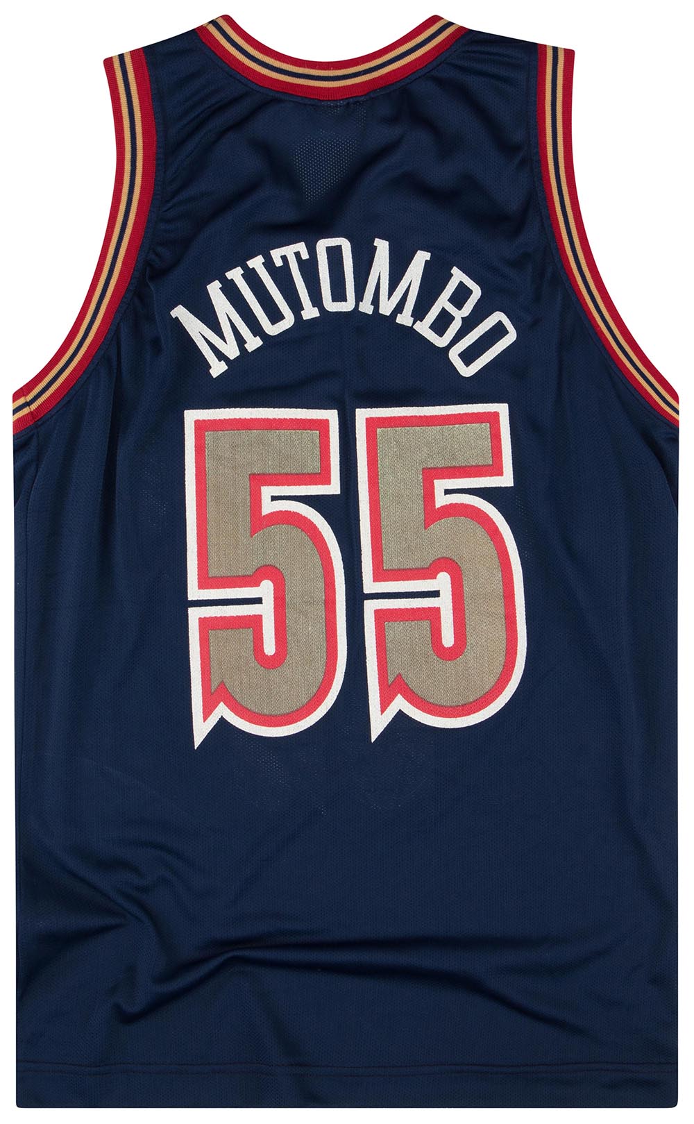 1993-95 DENVER NUGGETS MUTOMBO #55 CHAMPION JERSEY (AWAY) M - Classic ...